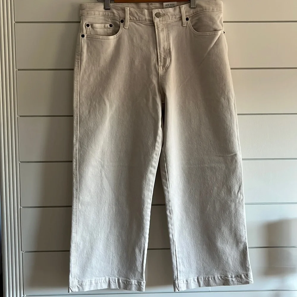 Lucky Brand Mid-Rise Crop Wide Leg NEW